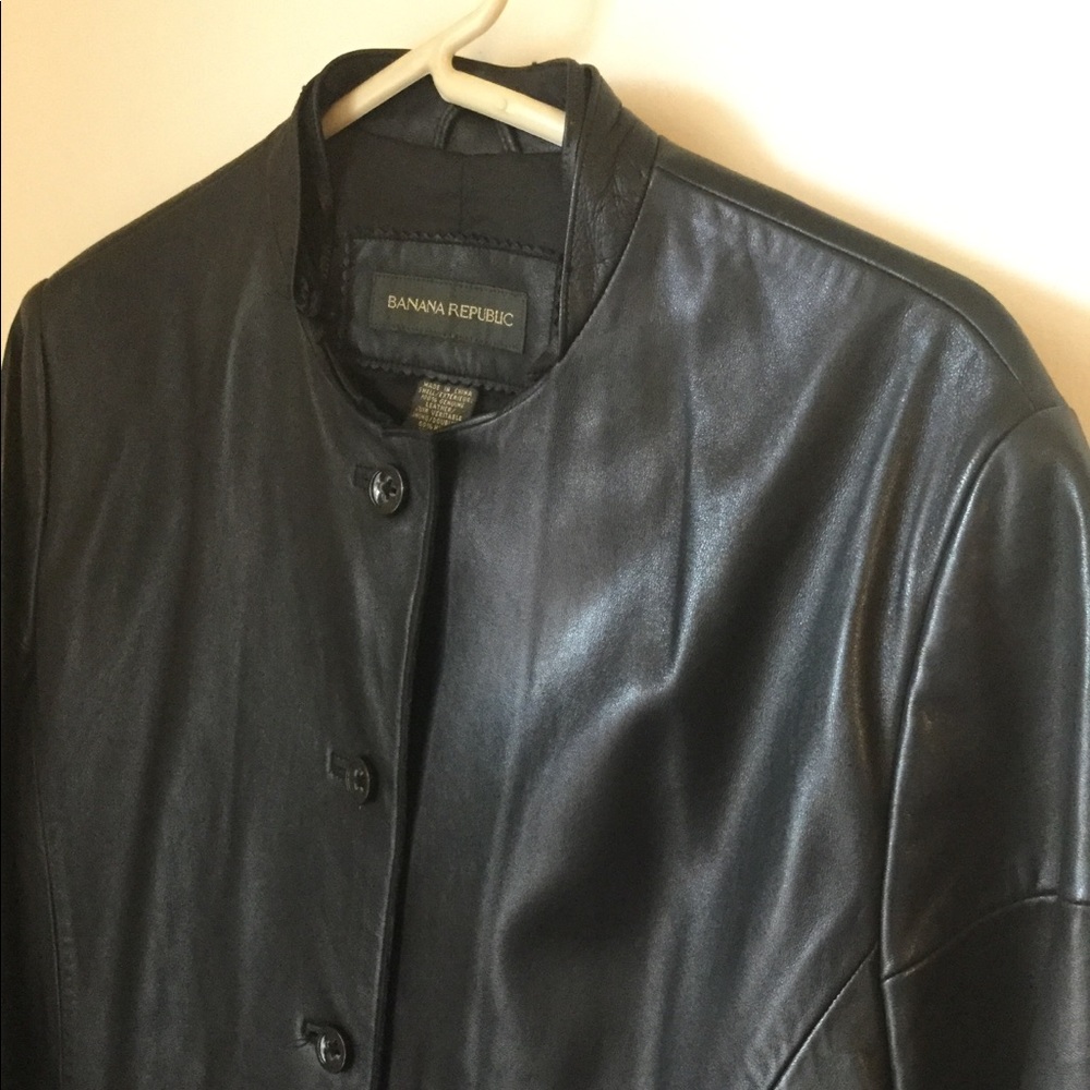 Banana Republic GENUINE LEATHER Women’s Jacket❤️ - Picture 1 of 8
